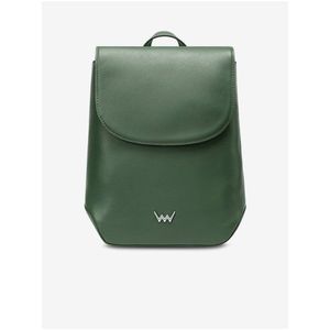 Zelený dámský kožený batoh Vuch Elmon obraz