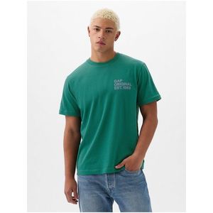 Zelené pánské tričko GAP obraz