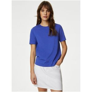 Modré dámské tričko Marks & Spencer obraz