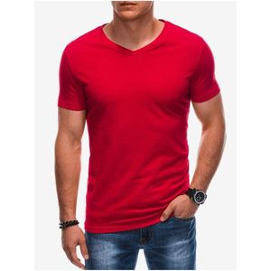 Červené pánské basic tričko Edoti obraz