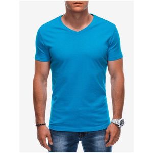 Světle modré pánské basic tričko Edoti obraz