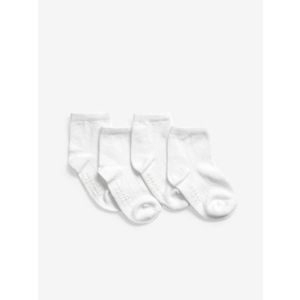 GAP Ponožky 4 páry dětské Bílá obraz