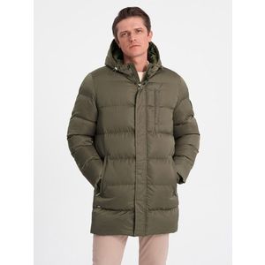 Ombre Clothing Kabát Zelená obraz