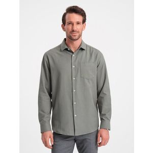 Ombre Clothing Košile Zelená obraz