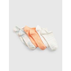 GAP Ponožky 3 páry dětské Bílá Oranžová obraz