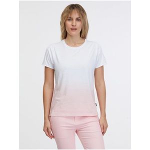 Růžovo-bílé dámské tričko SAM 73 Dolores obraz