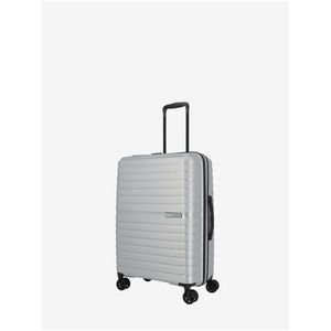 Stříbrný cestovní kufr Travelite Trient M Silver obraz