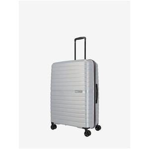 Stříbrný cestovní kufr Travelite Trient L Silver obraz