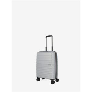 Stříbrný cestovní kufr Travelite Trient S Silver obraz