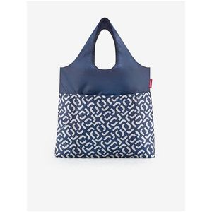 Tmavě modrá dánská vzorovaná taška Reisenthel Mini Maxi Shopper Plus Signature Navy obraz