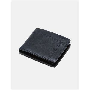 Tmavě modrá pánská kožená peněženka Edoti obraz