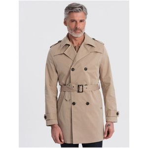 Béžový pánský lehký kabát Ombre Clothing obraz