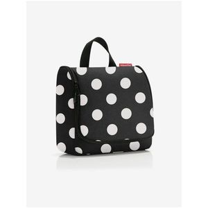 Černá dámská kosmetická taška s puntíky Reisenthel Toiletbag Dots White obraz