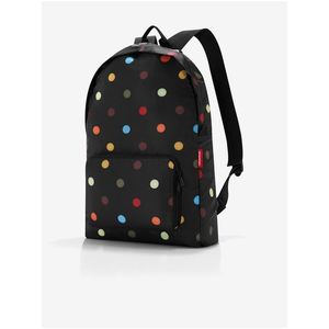 Černý dámský skládací batoh s puntíky Reisenthel Mini Maxi Rucksack Dots obraz