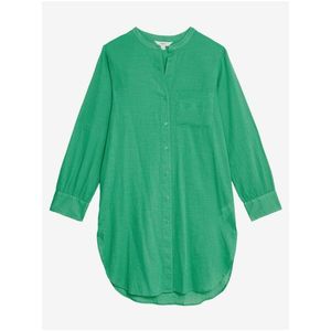 Zelená dámská dlouhá plážová košile Marks & Spencer obraz
