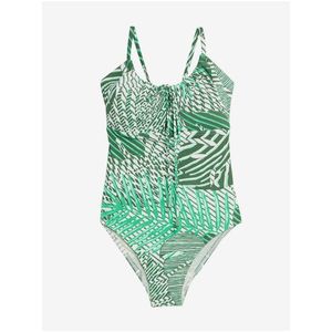 Zelené dámské vzorované jednodílné plavky Marks & Spencer obraz