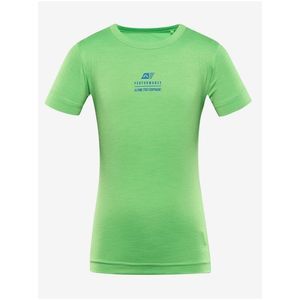Zelené děstké sportovní tričko ALPINE PRO Basiko obraz