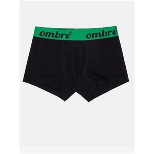 Zeleno-černé pánské boxerky Ombre Clothing obraz