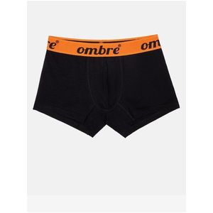 Oranžovo-černé pánské boxerky Ombre Clothing obraz