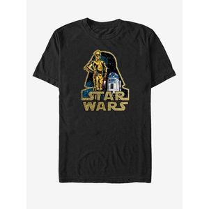 Černé unisex tričko Star Wars Shiny Droids obraz