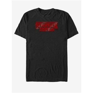 Černé unisex tričko Netflix Sparkly ST Logo obraz