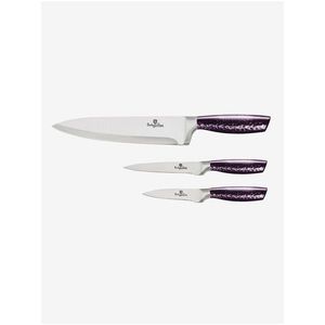 Sada tří nerezových nožů BERLINGERHAUS Purple Eclipse Collection obraz