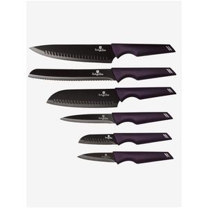 Sada šesti nožů s nepřilnavým povrchem BERLINGERHAUS Purple Eclipse Collection obraz