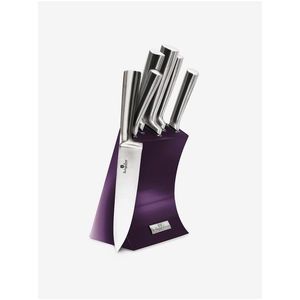Sada pěti nerezových nožů ve stojanu BERLINGERHAUS Royal Purple Metallic Line obraz