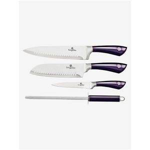 Sada tří nerezových nožů s ocílkou BERLINGERHAUS Purple Eclipse Collection obraz