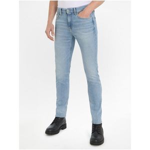 Světle modré pánské slim fit džíny Calvin Klein Jeans Slim Taper obraz