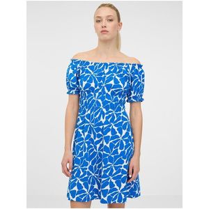 Modré dámské vzorované šaty ORSAY obraz