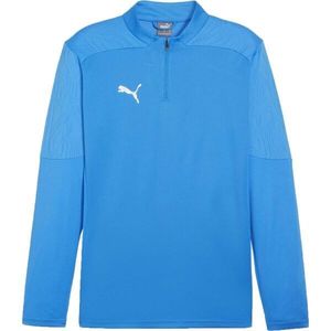Puma TEAMFINAL TRAINING 1/4 ZIP Pánské fotbalové triko, světle modrá, velikost obraz