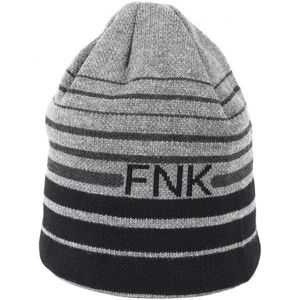 Finmark WINTER HAT Pánská pletená čepice, šedá, velikost obraz