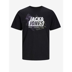Jack & Jones Map Triko Černá obraz