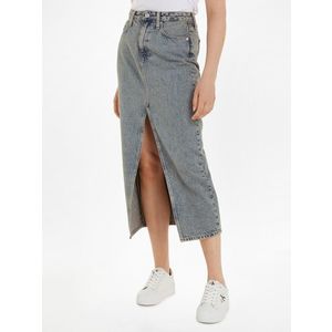 Calvin Klein Jeans Front Split Sukně Modrá obraz