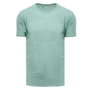 Pánské světle zelené vzorované tričko Dstreet obraz