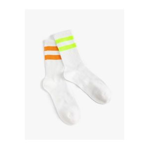 Koton sada 2 tenisových ponožek s pruhovaným vzorem obraz