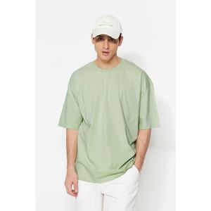 Trendyol Mint Oversize/Wide Cut Basic tričko ze 100% bavlny obraz