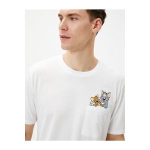 Koton Tom And Jerry Pocket T-Shirt Licensed Printed obraz