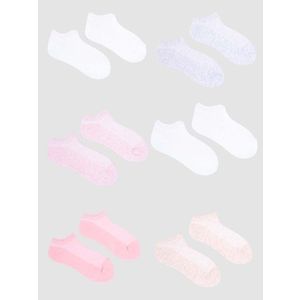 Yoclub Kids's Girls' Ankle Thin Cotton Socks Basic Plain Colours 6-pack SKS-0027G-0000 obraz