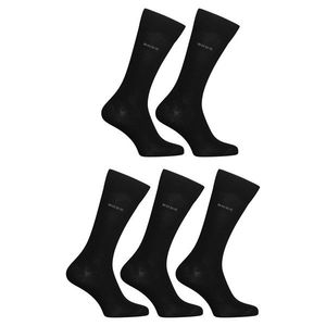5PACK ponožky Hugo Boss vysoké černé obraz
