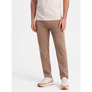 Ombre Men's sweatpants with unlined leg - brown obraz