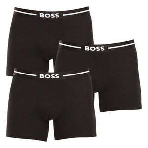3PACK pánské boxerky Hugo Boss černé obraz