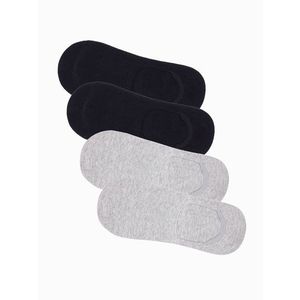 Ombre Men's foot socks 4-pack - grey-black OM-SOSS obraz