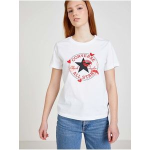 Bílé dámské tričko Converse Valentine's Day - Dámské obraz