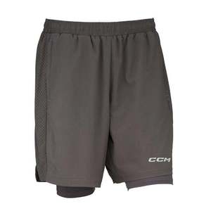 Pánské šortky CCM 2 IN 1 Training Short Charcoal L obraz