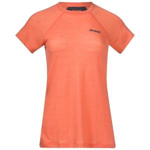 Dámské tričko Bergans Floyen Wool Tee Orange obraz
