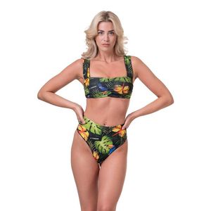 Nebbia High-energy retro bikini - vrchní díl 553 jungle green M obraz