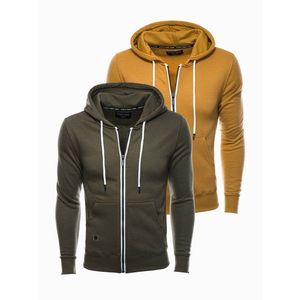 Ombre Clothing Men's zip-up sweatshirt Z33 obraz
