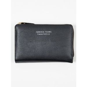 Shelvt women's wallet black obraz